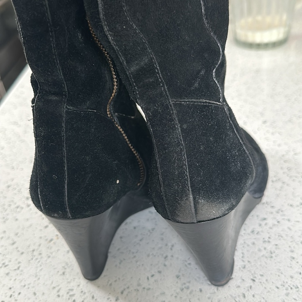Tory Burch suede zip up boots - Picture 3 of 11